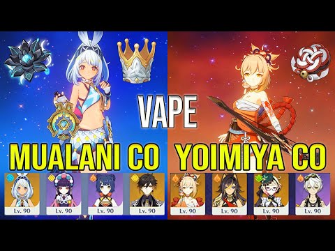 Mualani C0 & Yun Jin C6 - Yoimiya C0 The Rust Spiral Abyss Floor 12 Genshin impact