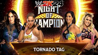 WWE 2K24 💥 RONDA ROUSEY & NIA JAX vs RAQUEL RODRIGUEZ & ALEXA BLISS 💥 #wwe #wwe2k24