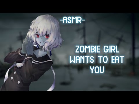 [ASMR] [ROLEPLAY] ♡zombie girl convinces you to let her have a bite♡ (binaural)