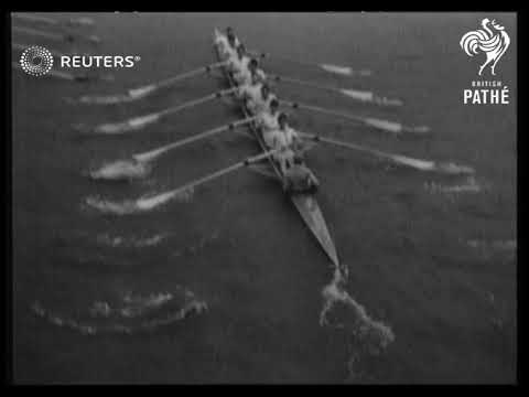 Cambridge win 1936 boat race. Light Blues' thirteenth successive win. Oxford strive hard b...(1936)