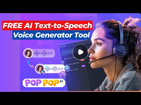 PopPop AI: FREE AI Text-to-Speech Voice Generator Tool | PopPop AI Voice Generator Tutorial