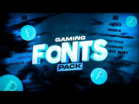 Best Ever Gaming Fonts Pack For Editing 🔥 [300+ Fonts] Best For Thumbnails & Logos | Free2Use ✅