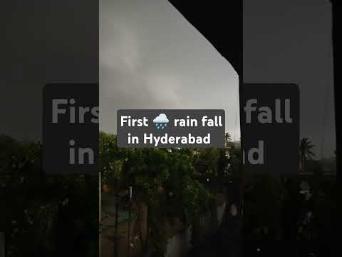 Hyderabad First Rain 2024 #youtubeshorts #summershorts #rainbow