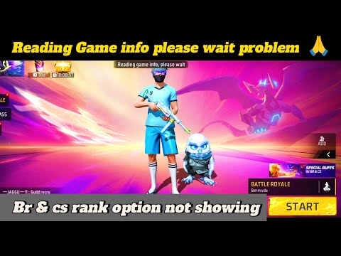 Reading Game Info please wait problem free fire | Br Rank and cs rank not start problem