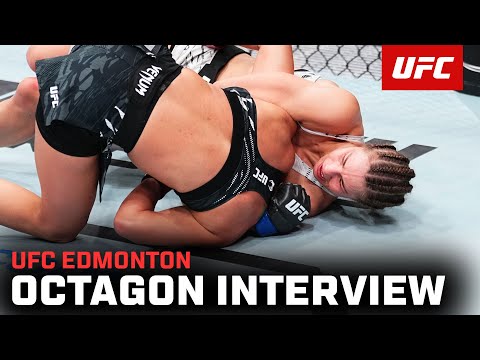 Jasmine Jasudavicius Octagon Interview | UFC Edmonton