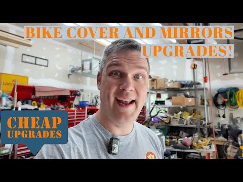 Accessory time!!! The Best Bike Cover and Mirrors I have used