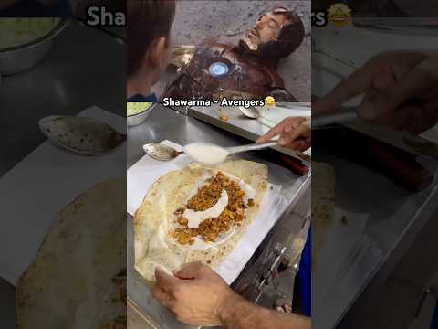 Avengers love shawarma🤩 #avengers #shawarma  #food #viralvideo #live #reelsshorts