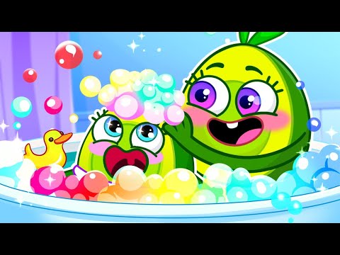 Avocado Take a Bath 🛀🥑 Best Kids Cartoon by Meet Penny 🥑💖