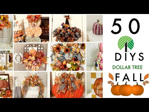 🍁50 DIY DOLLAR TREE HIGH END FALL DECOR CRAFTS🍁 "I Love Fall" ep 6 Olivia's Romantic Home DIY