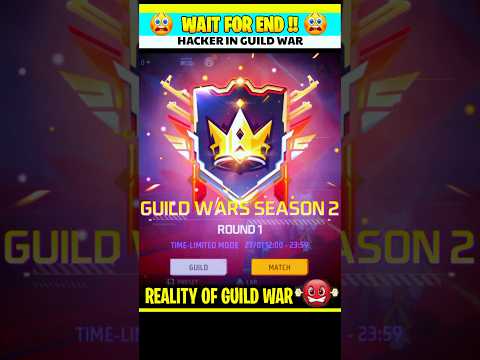 Hacker In Guild War 😭 Reality Of Guild War 🤬 Watch Till End 🥵 #freefire #shorts #short