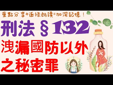 【條文解說】刑法：洩漏國防以外之秘密罪是什麼？2分鐘簡單學習XD