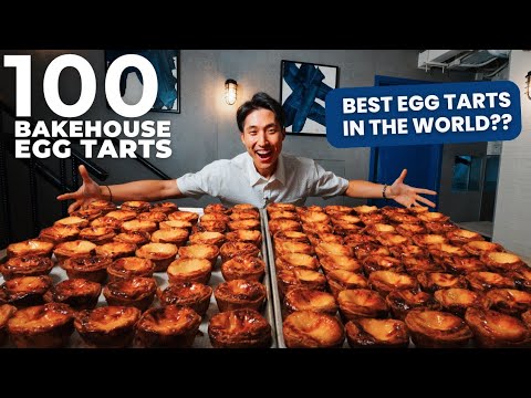 100 Egg Tarts Challenge at Bakehouse Hong Kong! | WE FOUND THE BEST EGG TART in the World?!