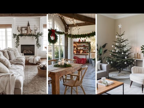 Elegant Farmhouse Neutral Christmas Decor Ideas: Bringing Warmth & Style to the Season