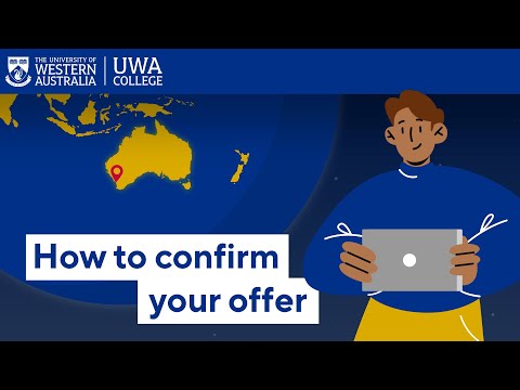 How to confirm your offer to study at UWA College | INTO