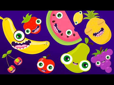 FRUITS Song for Babies to Learn & Laugh 🍓🍌 | Sensory Music Video Animation by Neroni Kids