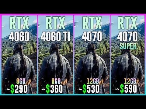 RTX 4060 vs RTX 4060 TI vs RTX 4070 vs RTX 4070 SUPER - Test in 25 Games