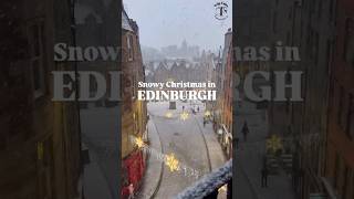 A Snowy Christmas in Edinburgh ✨🏴󠁧󠁢󠁳󠁣󠁴󠁿🎄 #edinburgh