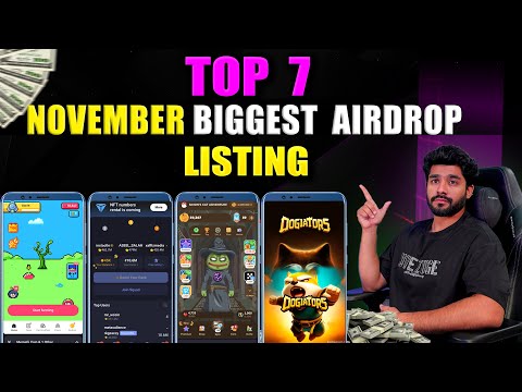 BIGGEST AIRDROPS LISTING IN NOVEMBER || BLUM AIRDROP LISTING || MAJOR AIRDROP LISTING || TOMARKET