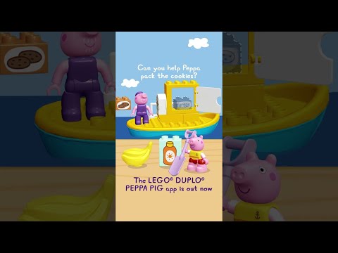 Can You Help Peppa Pack The Cookies? #shorts #peppapig #LEGODUPLO