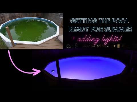 STARTING MY BACKYARD REFRESH | Lylmle LED Underwater Lights