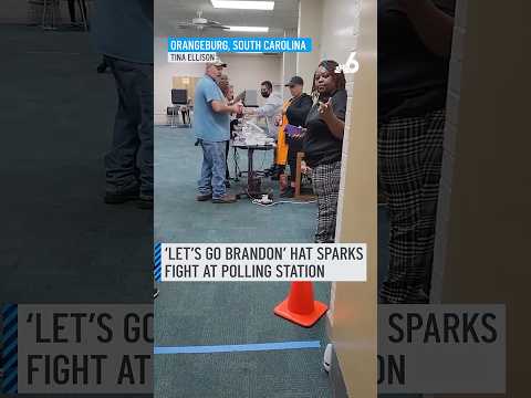 Fight breaks out at polling station when voter ordered to remove ‘Let’s Go Brandon’ hat