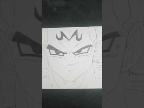 Drawing MAJIN VEGETA Ⓜ️ Desenho VEGETA MAJIN - #shorts #majinvegeta