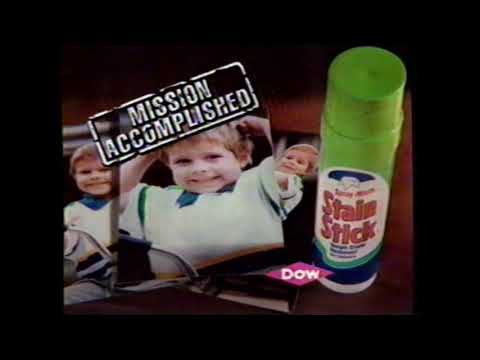 1990 Spray & Wash Stain Stick "Mission Accomplished" TV Commercial