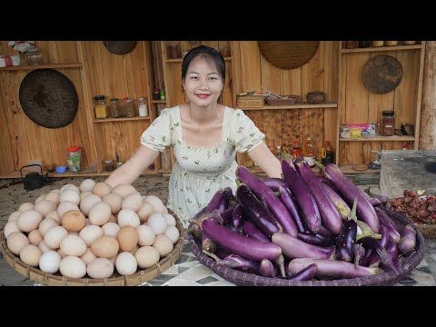 Yummy eggplant recipe and cooking with country style - Amazing cooking video