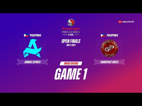 Aurora Gaming vs Gamerpact Chiefs GAME 1 Snapdragon Pro Series Season 6 | GPC VS RORA ESPORTSTV