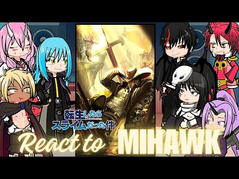 Rimuru Tempest react to dracule mihawk  | Onepiece Luffy gear 5 Strawhat family | Gacha life 2 |