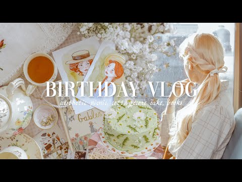 birthday vlog 🍰: aesthetic picnic, what I got for my birthday + anne of green gables vibes 👒