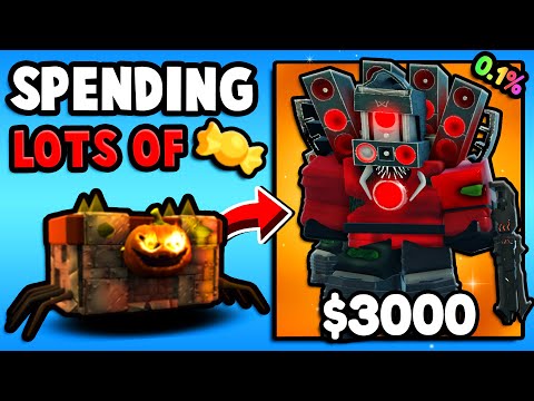 I Spent $30,000 CANDY For HUGE ZOMBIE SPEAKER GUY! (Toilet Legacy Defense)