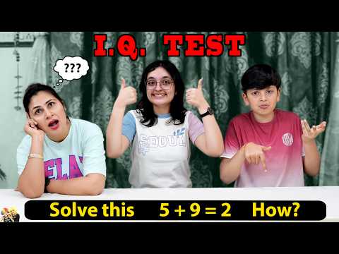 IQ TEST | Who is smartest | Comedy Family Challenge | Aayu and Pihu Show