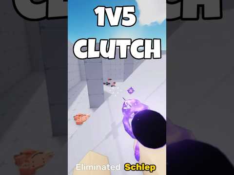 Roblox Rivals: 1V5 Clutch VS Schlep #roblox #gaming