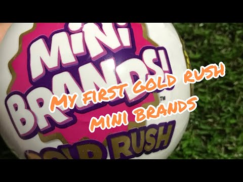 Mini Brands Gold Rush Limited Edition Unboxing