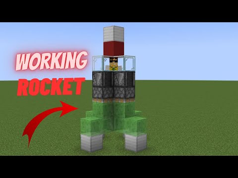 Minecraft: how to build a realistic and working rocket #minecraft