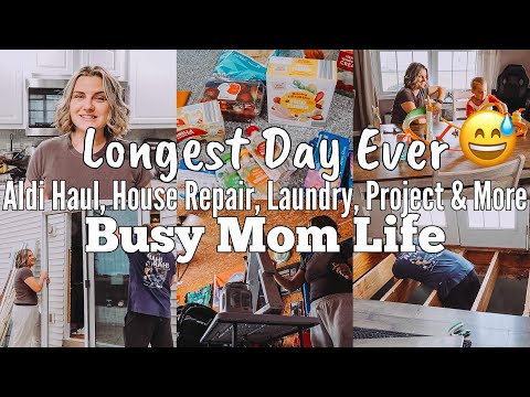 STRESSFUL HOUSE REPAIR 😅| MOM OF 4 CRAZY *BUSY* DAY IN THE LIFE | FALL 2024 | MEGA MOM