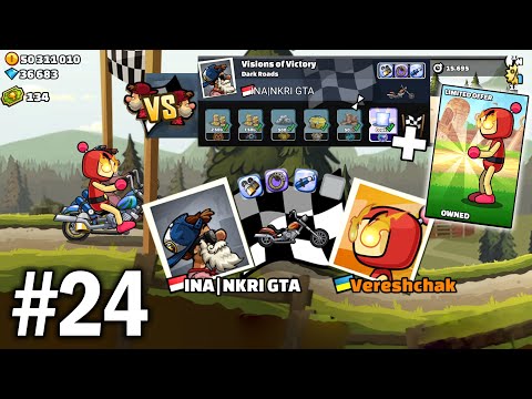 Hill Climb Racing 2: FEATURED CHALLENGES #24 + NEW BOMBERMAN RED SKIN | GamePlay