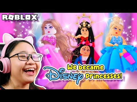 We Became DISNEY PRINCESSES!!! | Roblox with Cousins | Princess Obby Dress Up