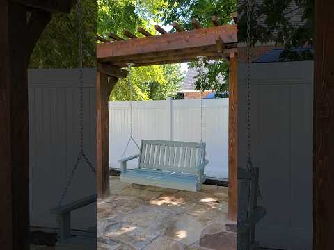 Installing a Swing on an Arbor #backyardgoals #woodworking #backyarddesign