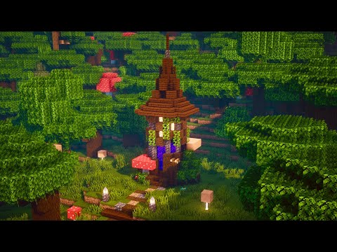 Minecraft | How to build a Dark Oak Nether Portal | Nether Portal Design | Tutorial