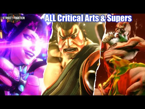 Street Fighter 6 - All Characters Supers & Victory Poses So Far (Critical Arts)