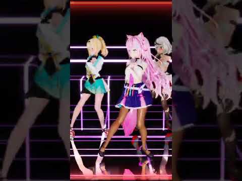 【ホロライブMMD】ほこりよけダンス3人が踊ってみた#shorts #ホロライブmmd