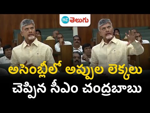 Chandrababu Presentation on Debts | AP అప్పుల చిట్టా చెప్పిన సీఎం చంద్రబాబు | HT Telugu