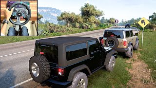 Forza Horizon 5 Convoy - FORD BRONCO & JEEP WRANGLER | Offroading | Logitech g29 gameplay