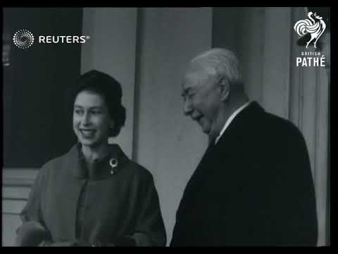 Queen Elizabeth II hosts state visit by German President Thodore Heuss / flashbacks to Wor...(1958)