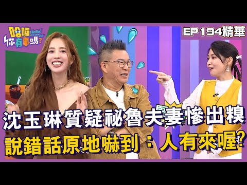 【精華】沈玉琳質疑祕魯夫妻慘出糗！說錯話原地嚇到：人有來喔！︱EP194👋20241029︱#哈囉你有事嗎