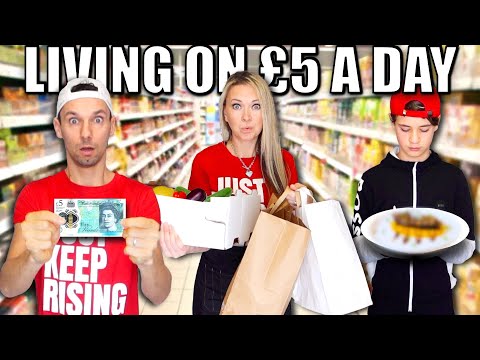 Family lives on £5 A DAY! Extreme food budget challenge!