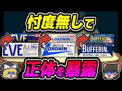 【痛み止め】知らないと大損する鎮痛剤の真実【ゆっくり解説】