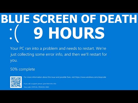 Windows 10 Blue Screen of Death REAL COUNT BSOD 9 hours 4K Resolution